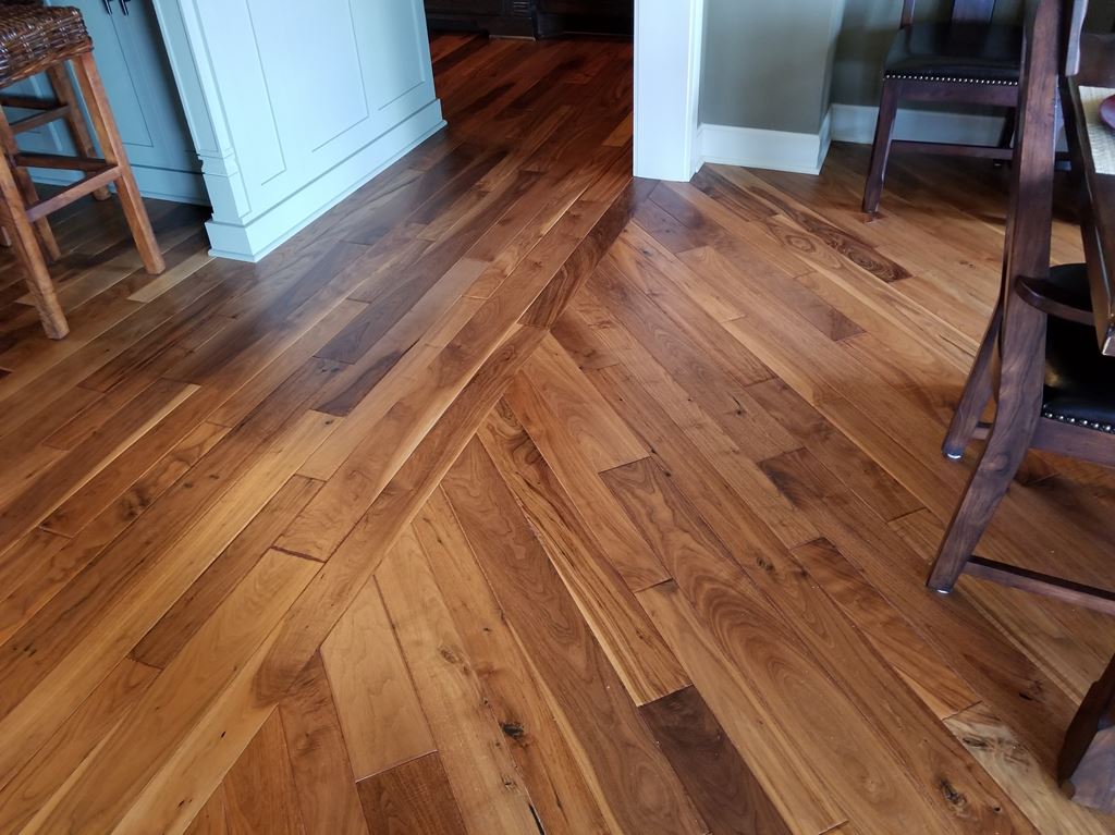 Diagonal Wood Flooring in Kansas City