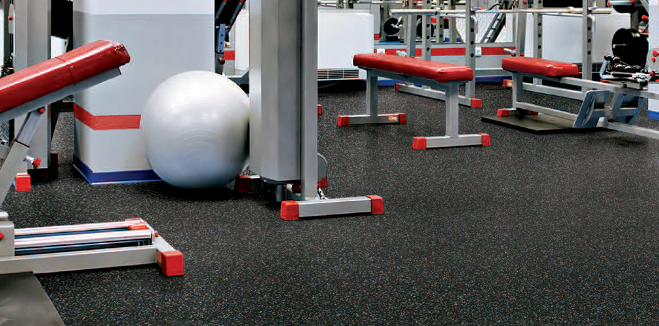 Rubber gym flooring installation Kansas City
